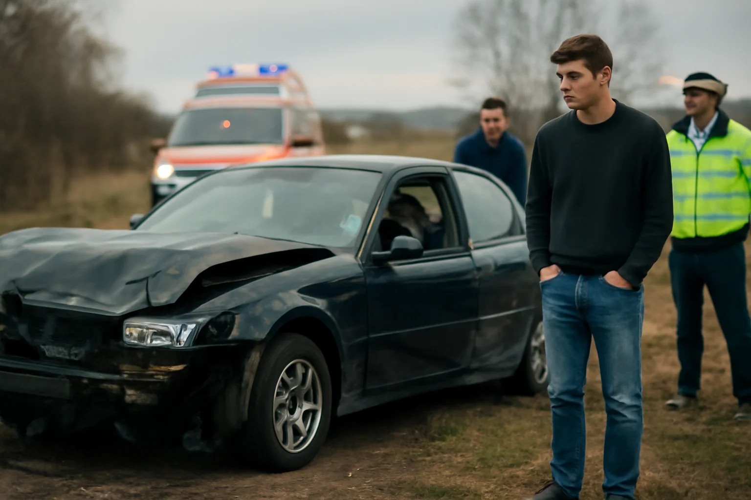 Tânăr de 18 ani rănit într-un accident rutier la Budeni, Dolhasca, județul Suceava