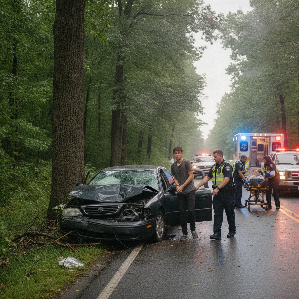 Tânăr de 19 ani reținut în Suceava după un accident cu doi răniți