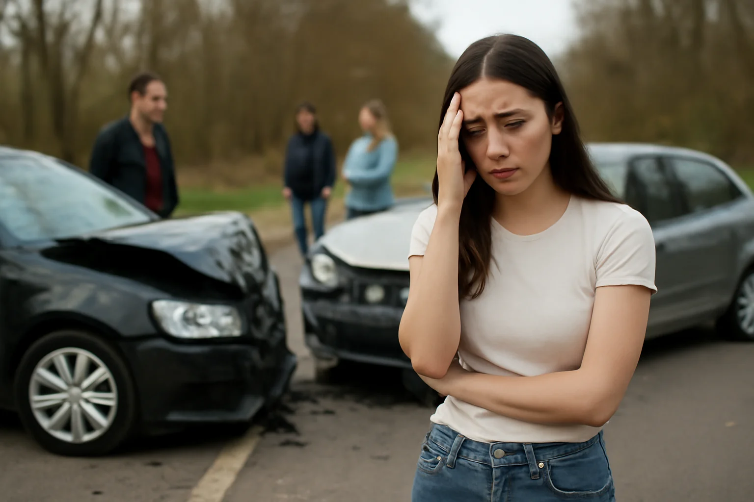 Tânără din Humoreni, prinsă la volan fără permis după un grav accident rutier