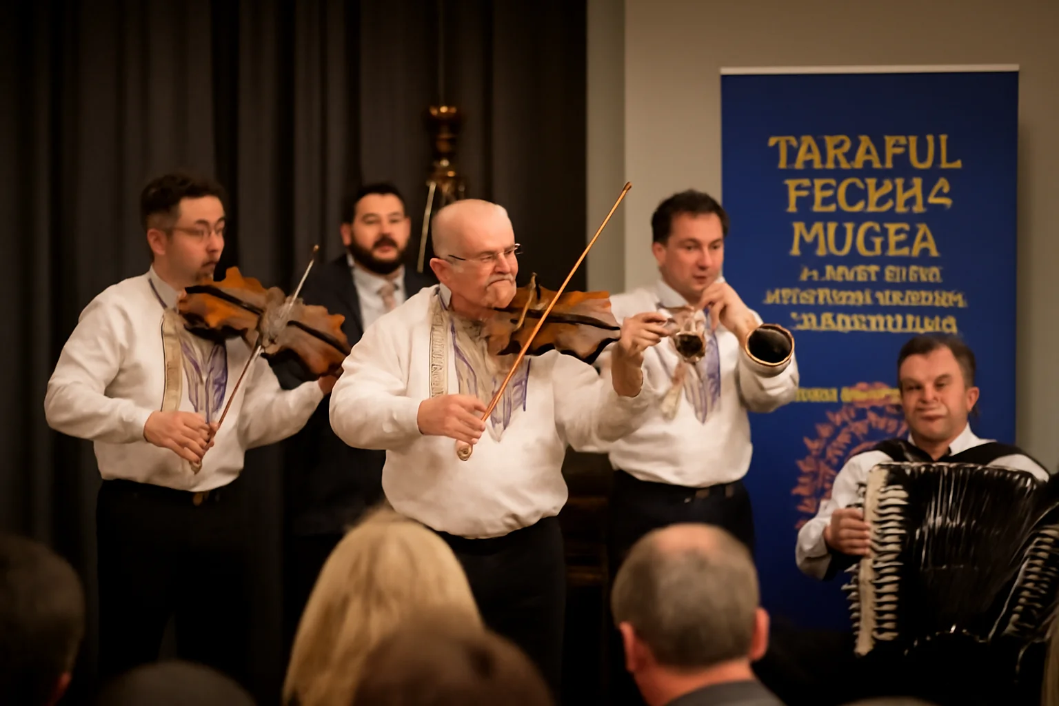 Taraful Florin Mucea, artiști din zona Suceava, recital de Dragobete pentru românii din Bruxelles