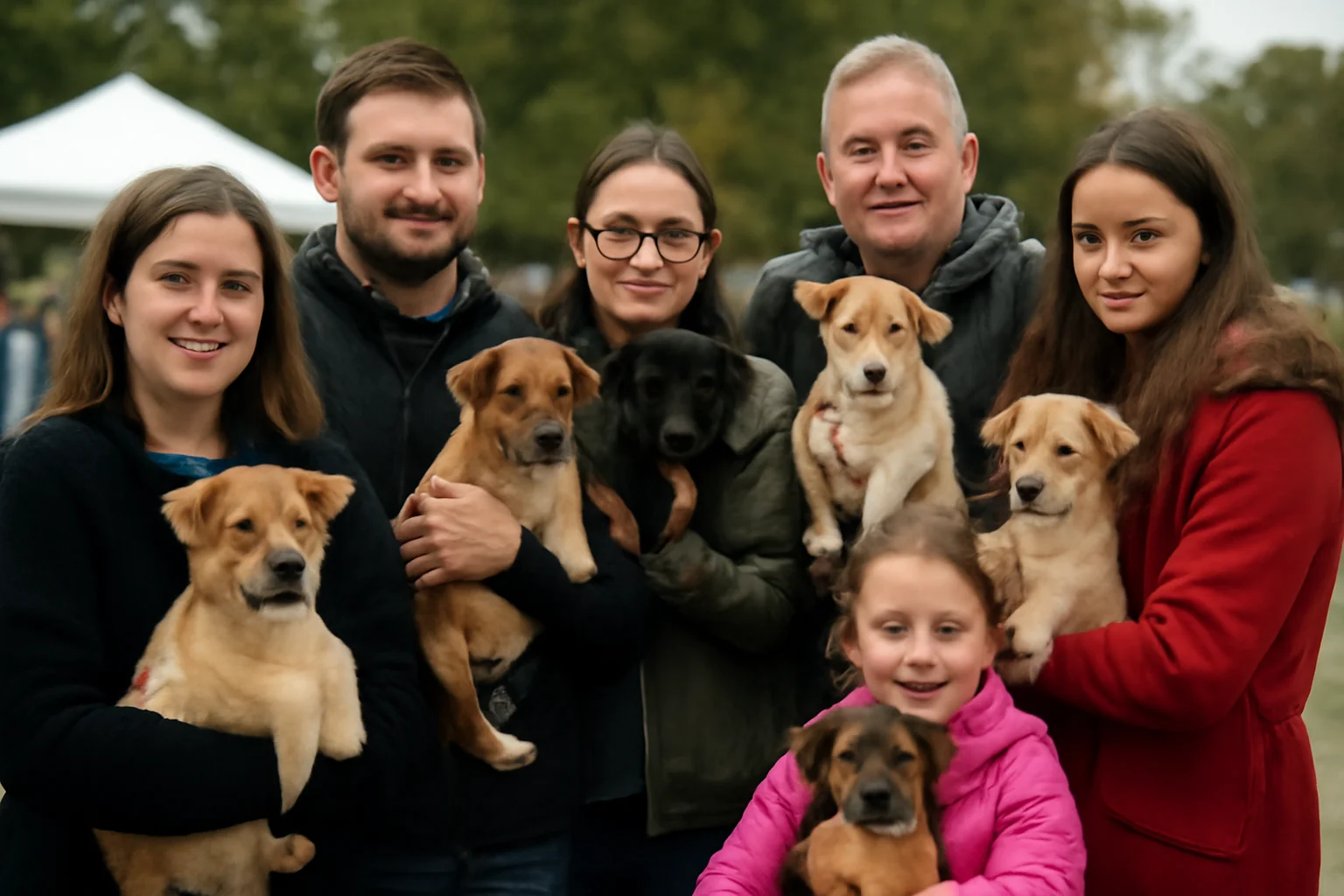 Târgul de adopții din Suceava a oferit șansa la un cămin pentru șapte câini (FOTO)