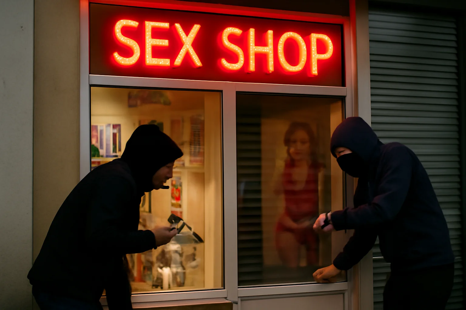 Tentativă de jaf la un sex‑shop din Suceava, oprită în noaptea de Revelion