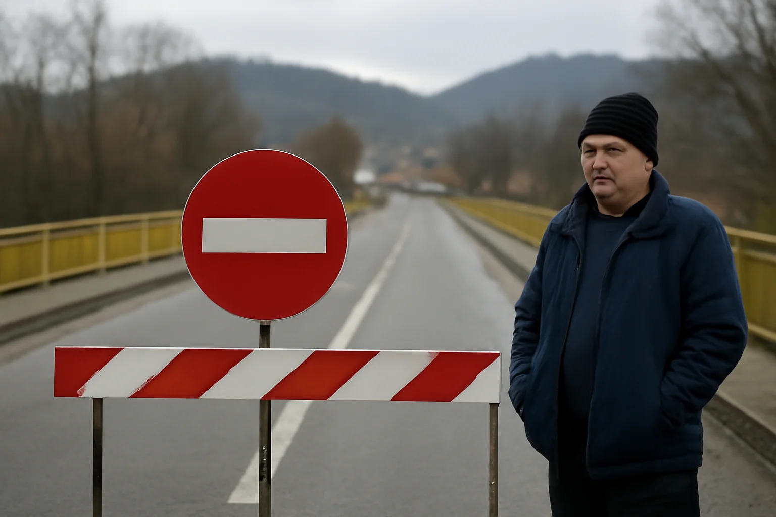 Trafic oprit temporar pe podul de pe DN 2E la Vicovu de Sus, anunță autoritățile din Suceava