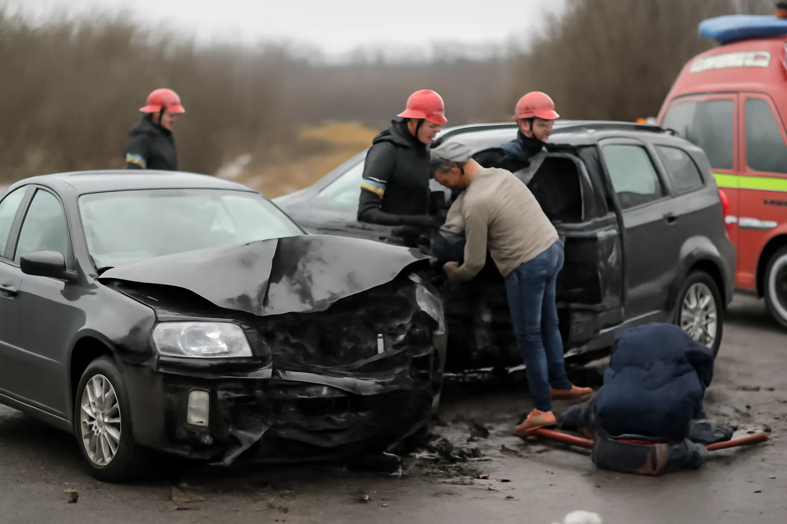 Trei persoane rănite într-un accident rutier în județul Suceava, după intrarea pe contrasens a unui șofer