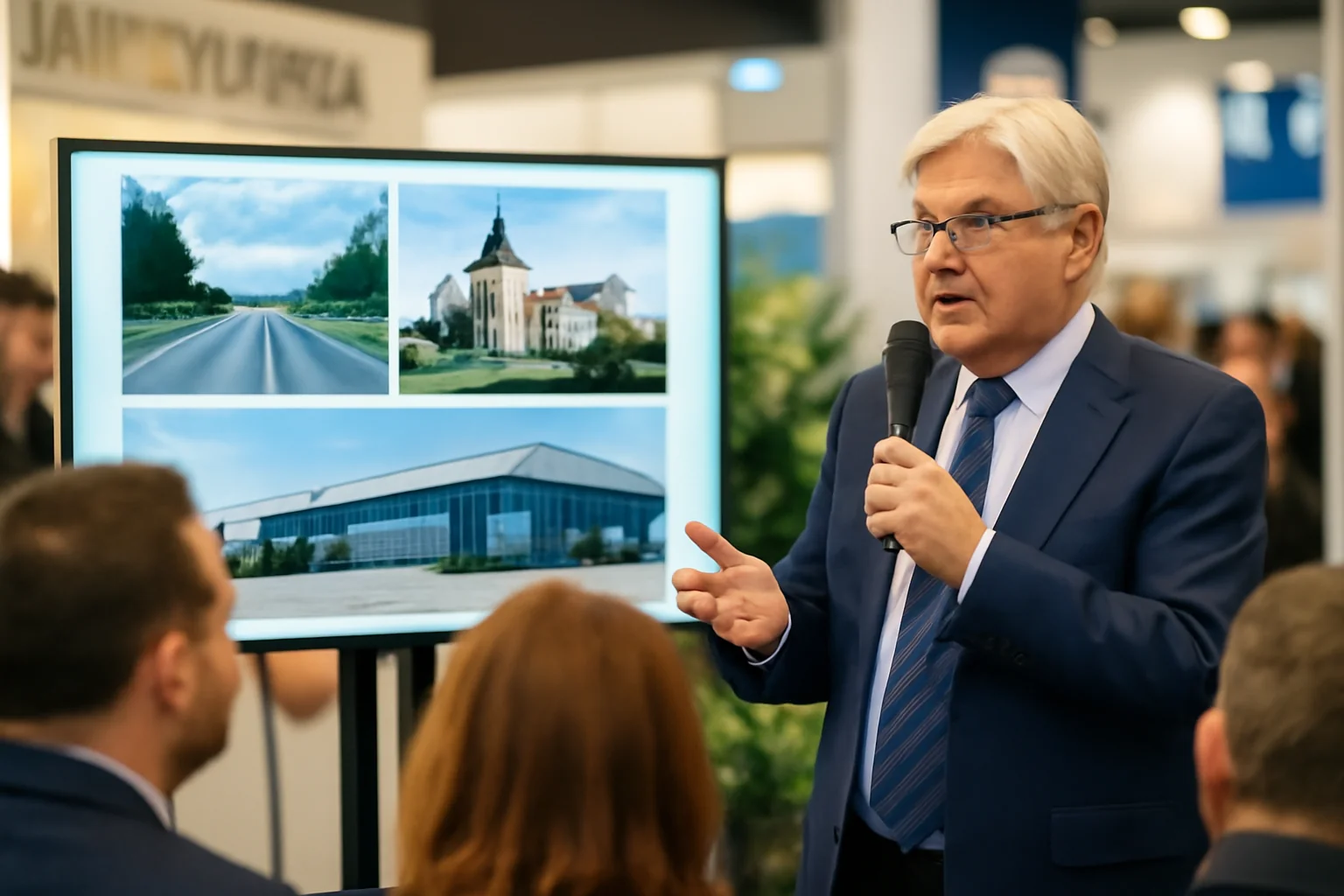 Vicepreședintele CJ Nicolae Robu prezintă la Târgul de Turism investițiile în modernizarea drumurilor, restaurarea Cetății de Scaun și dezvoltarea Aeroportului Ștefan cel Mare (FOTO)