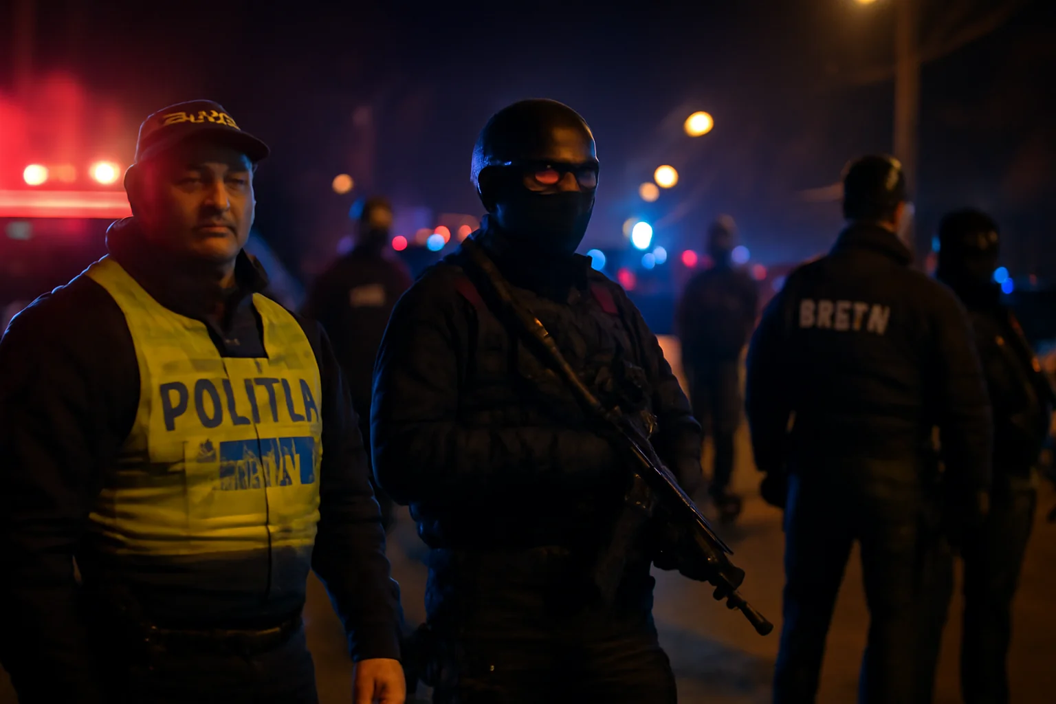 zeci de echipaje de poliție și forțe speciale în acțiune (FOTO, VIDEO)