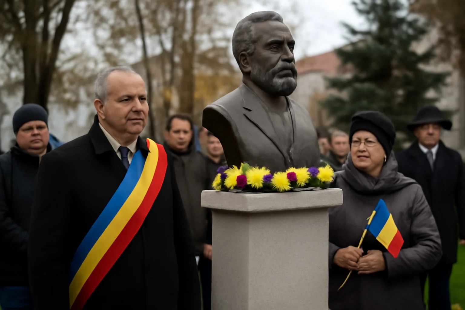 Ziua Bucovinei, celebrată la bustul lui Iancu Flondor din Suceava